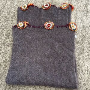 Artistic Accents Boho Floral Throw